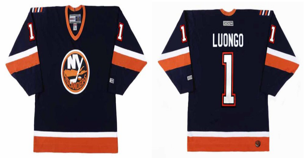 2019 Men New York Islanders #1 Luongo blue CCM NHL jersey